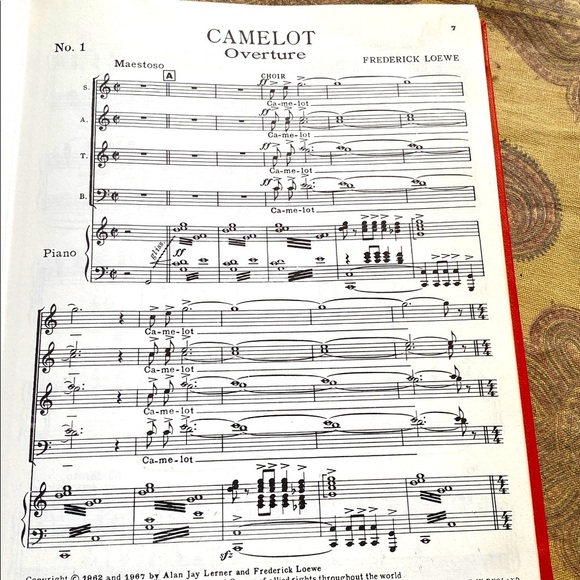CAMELOT COMPLETE VOCAL SCORE Alan Jay Lerner & Frederick LOEWE 1962 1967 - Picture 9 of 15